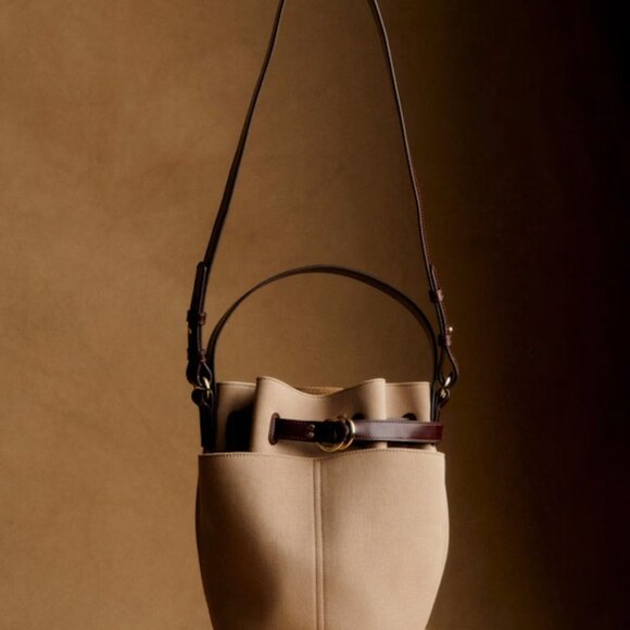 Sézane X Holiday Adéle Bag, Toffee and Chocolate - Picture 5 of 12